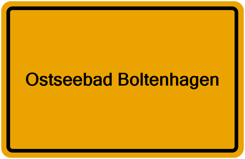 Handelsregisterauszug Ostseebad Boltenhagen